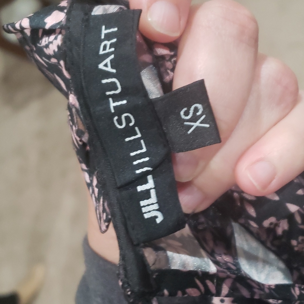 Jill Stuart Xs Semi Sheer Mixed Pattern Stripe & … - image 6